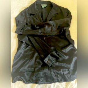 Ralph Lauren silk blouse size 14 with cuffs. Excellent condition. Worn twice.